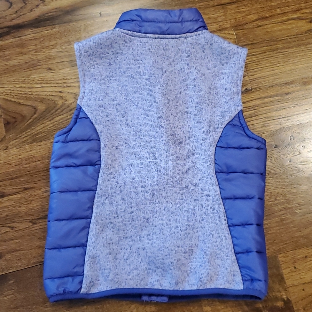 Girls Free Country purple puffer vest size 7/8 - Picture 4 of 4